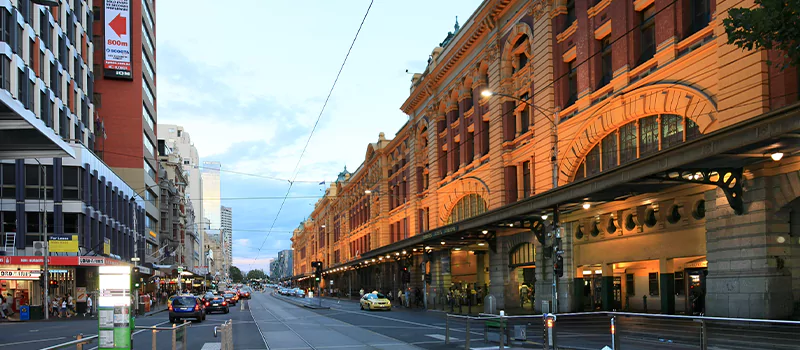 خیابانی در شهر ملبورن