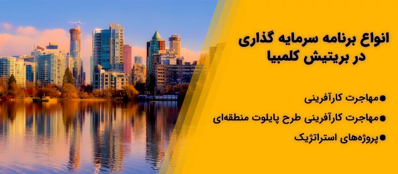 انواع برنامه های سرمایه گذاری بریتیش کلمبیا در 2022