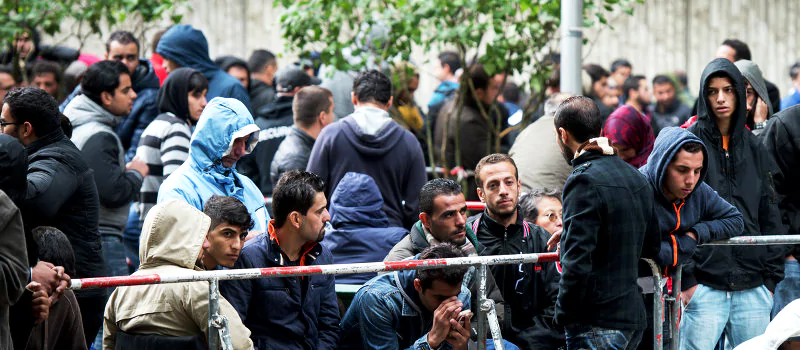 حضور مهاجران از کشورهای مختلف در کشور آلمان