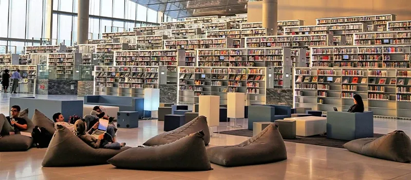 کتابخانه ملی قطر یکی از ساختمان های مهم شهر آموزشی قطر