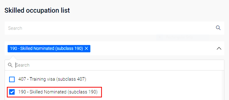 نحوه بررسی وجود تخصصتان در لیست مشاغل ویزای 190