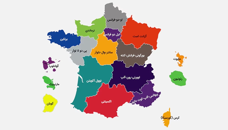 نقشه استانهای استرالیا