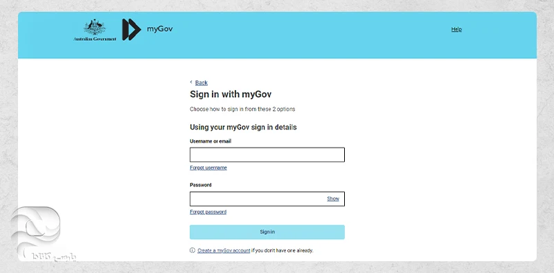 ساخت اکانت در وبسایت MyGov برای استفاده از خدمات سنترلینک استرالیا