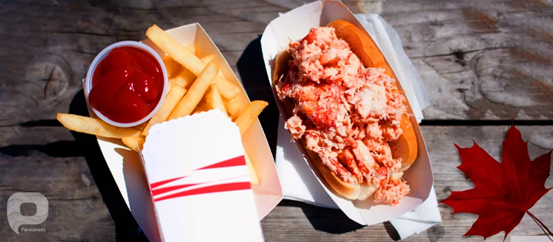رول خرچنگ نوا اسکوشن (Nova Scotia Lobster Roll)