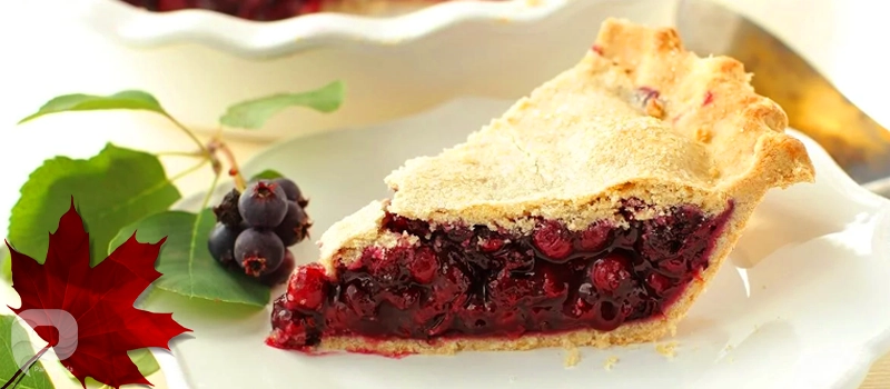 پای سسکتون (Saskatoon Berry Pie)