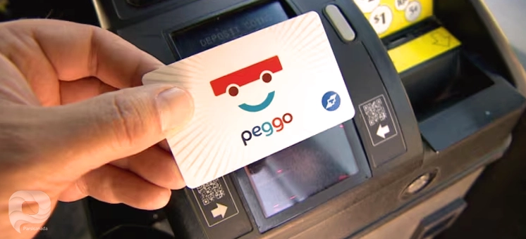 تصویری از کارت peggo برای حملونقل عمومی