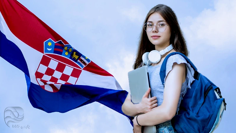 یک دانشجوی دختر در کشور کرواسی ویزای دانشجویی این کشور را اخذ نموده