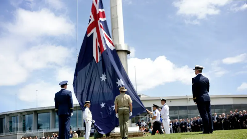 اهتزاز پرچم استرالیا