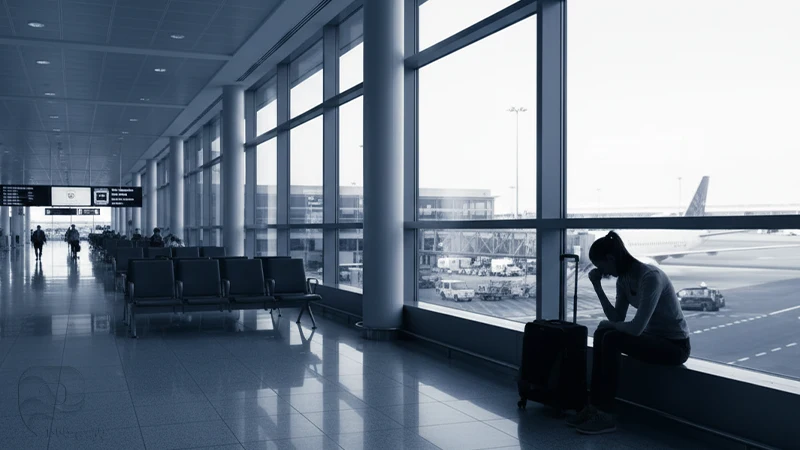 فردی ناراحت از مهاجرت معکوس