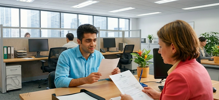 گواهی اشتغال به کار برای سفارت