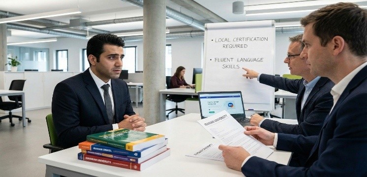 مشکلا پیدا کردن و استخدام در مهاجرت